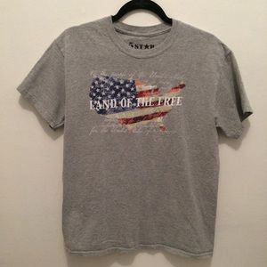 Land Of The Free USA/Flag T-shirt